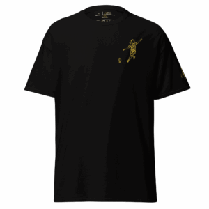 T-shirt – La pénalité<br>Noir & Broderie Jaune