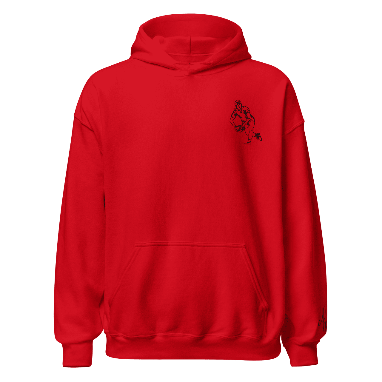 Sweat – La passe<br>Rouge & Broderie Noire