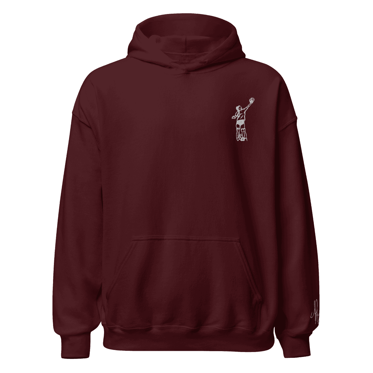 Sweat – Le lift<br>Prune & Broderie Blanche