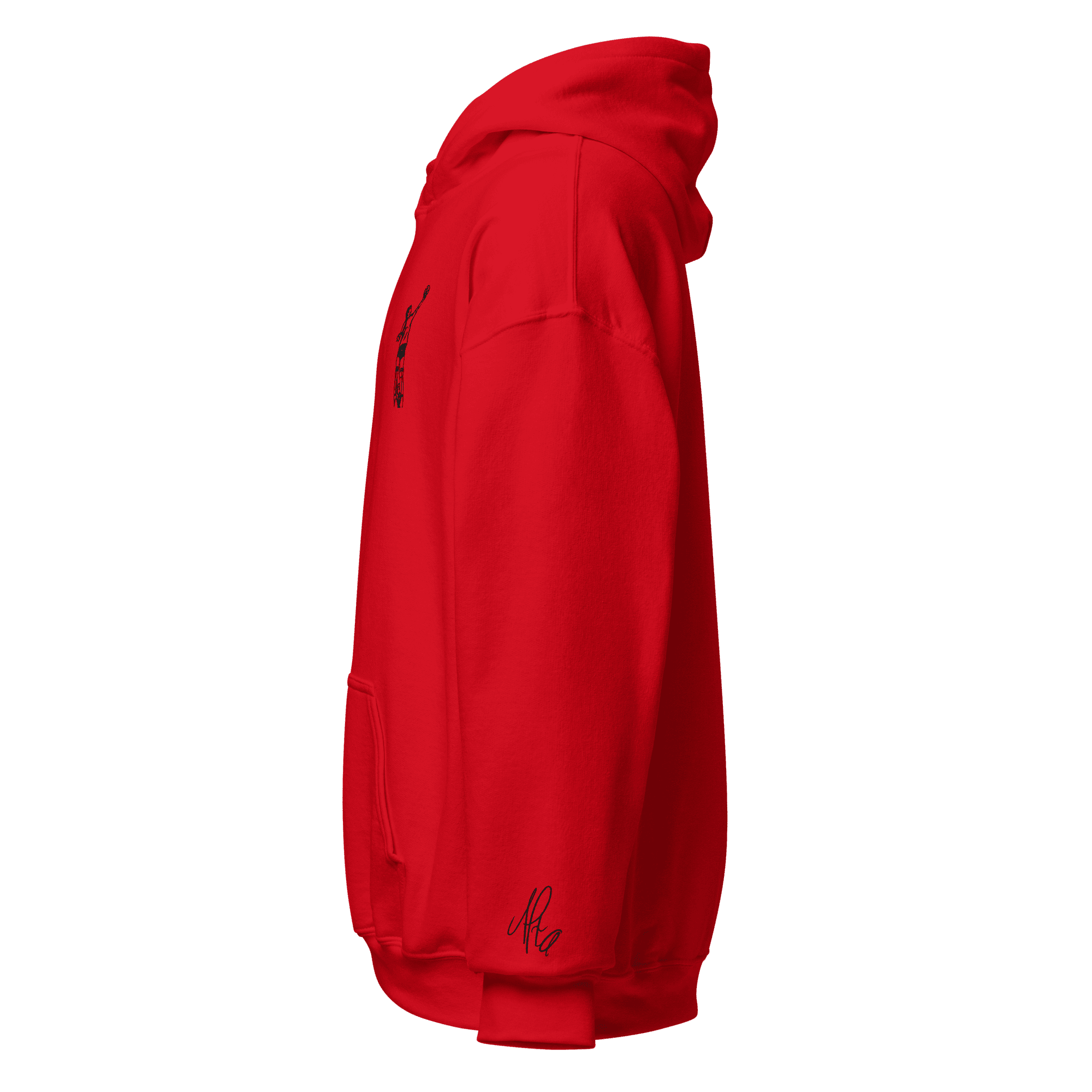 Sweat – Le lift<br>Rouge & Broderie Noire – Image 2