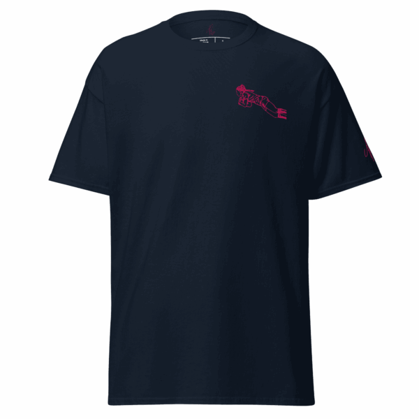 Marine & Broderie Rose